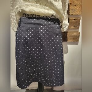 Chic Black Polka Dot Skort